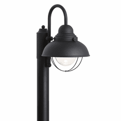 Sea Gull Sebring LED Outdoor Post Lantern - Black - 826993S-12