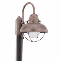Sea Gull Sebring LED Outdoor Post Lantern - Weathered Copper - 826993S-44