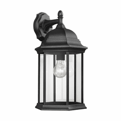 Sea Gull Sevier Large 1-LT Downlight Outdoor Wall Lantern - Black - 8438701-12