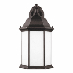 Sea Gull Sevier Large 1-LT Downlight Outdoor Wall Lantern - Bronze - 8438751-71