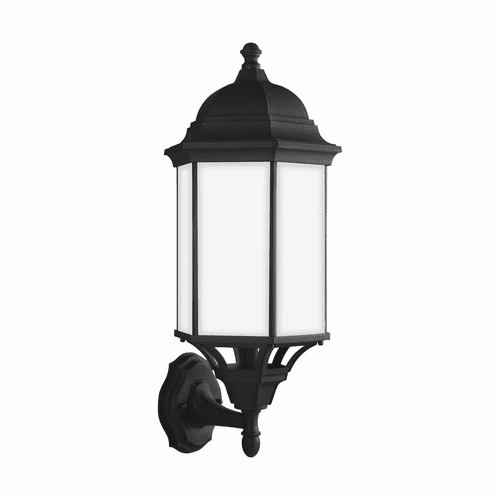 Sea Gull Sevier Large 1-LT Uplight Outdoor Wall Lantern - Black - 8638751-12