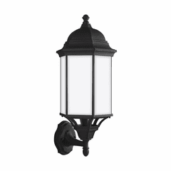 Sea Gull Sevier Large 1-LT Uplight Outdoor Wall Lantern - Black - 8638751-12
