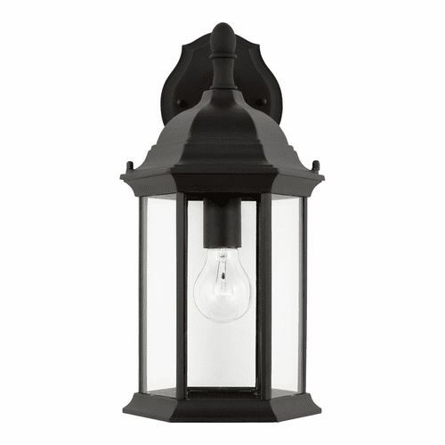 Sea Gull Sevier Medium 1-LT Downlight Outdoor Wall Lantern - Black - 8938701-12