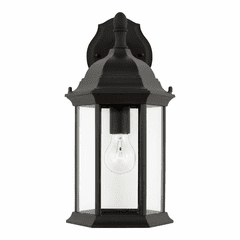 Sea Gull Sevier Medium 1-LT Downlight Outdoor Wall Lantern - Black - 8938701-12
