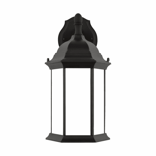 Sea Gull Sevier Medium 1-LT Downlight Outdoor Wall Lantern - Black - 8938751-12