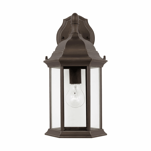 Sea Gull Sevier Medium 1-LT Downlight Outdoor Wall Lantern - Bronze - 8938701-71