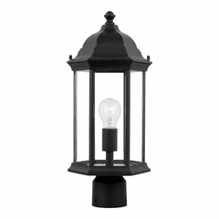 Sea Gull Sevier Medium 1-LT Outdoor Post Lantern - Black - 8238601-12