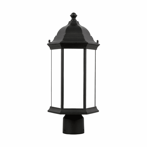 Sea Gull Sevier Medium 1-LT Outdoor Post Lantern - Black - 8238651-12