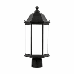 Sea Gull Sevier Medium 1-LT Outdoor Post Lantern - Black - 8238651-12