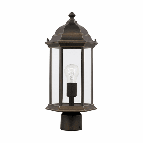 Sea Gull Sevier Medium 1-LT Outdoor Post Lantern - Bronze - 8238601-71