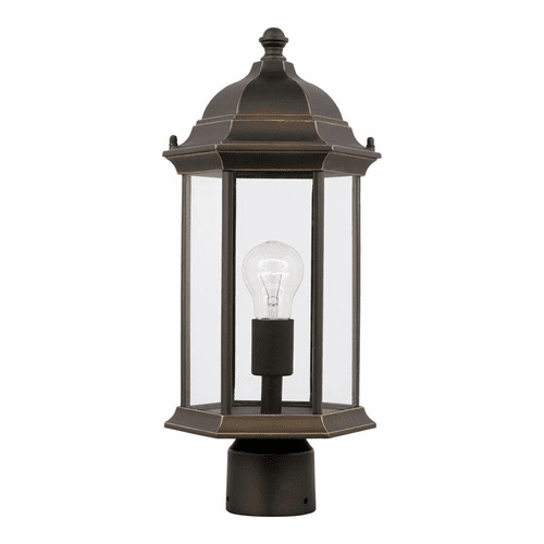 Sea Gull Sevier Medium 1-LT Outdoor Post Lantern - Bronze - 8238651-71