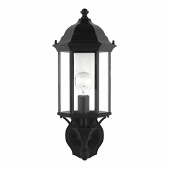 Sea Gull Sevier Medium 1-LT Uplight Outdoor Wall Lantern - Black - 8838701-12
