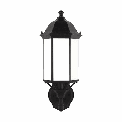 Sea Gull Sevier Medium 1-LT Uplight Outdoor Wall Lantern - Black - 8838751-12