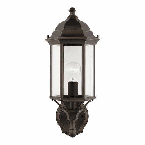 Sea Gull Sevier Medium 1-LT Uplight Outdoor Wall Lantern - Bronze - 8838701-71