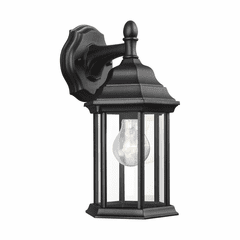 Sea Gull Sevier Small 1-LT Downlight Outdoor Wall Lantern - Black - 8338701-12