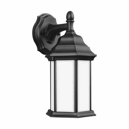 Sea Gull Sevier Small 1-LT Downlight Outdoor Wall Lantern - Black - 8338751-12