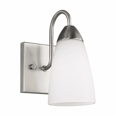 Sea Gull Seville 1-LT Bath/Wall Sconce - Brushed Nickel - 4120201-962