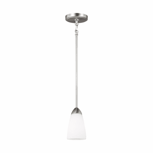 Sea Gull Seville 1-LT Mini-Pendant - Brushed Nickel - 6120201-962