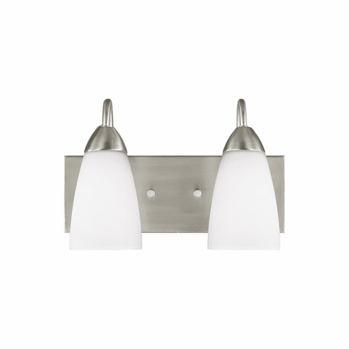 Sea Gull Seville 2-LT Wall/Bath Light - Brushed Nickel - 4420202-962