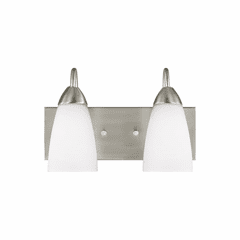 Sea Gull Seville 2-LT Wall/Bath Light - Brushed Nickel - 4420202-962