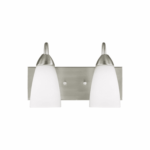 Sea Gull Seville 2-LT Wall/Bath Light - Brushed Nickel - 4420202EN3-962