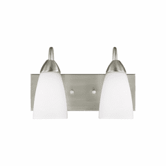 Sea Gull Seville 2-LT Wall/Bath Light - Brushed Nickel - 4420202EN3-962