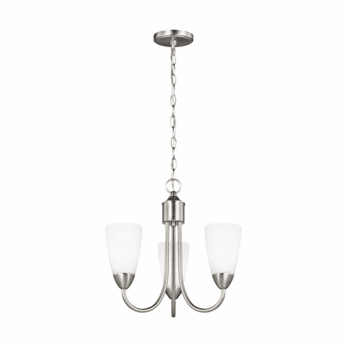 Sea Gull Seville 3-LT Chandelier - Brushed Nickel - 3120203EN3-962