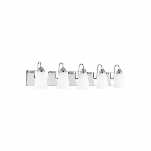 Sea Gull Seville 5-LT Wall/Bath Light - Chrome - 4420205-05