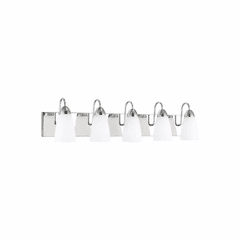 Sea Gull Seville 5-LT Wall/Bath Light - Chrome - 4420205-05