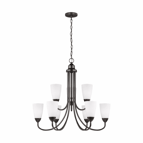 Sea Gull Seville 9-LT Chandelier - Burnt Sienna - 3120209-710