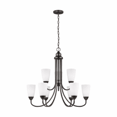 Sea Gull Seville 9-LT Chandelier - Burnt Sienna - 3120209-710 Sea Gull Seville 9-LT Chandelier - Burnt Sienna - 3120209-710