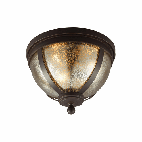 Sea Gull Sfera 3-LT Ceiling Flush Mount - Autumn Bronze - 7510403EN3-715
