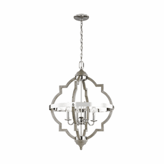Sea Gull Socorro 4-LT Hall/Foyer Light - Washed Pine / Chrome - 5124904-872