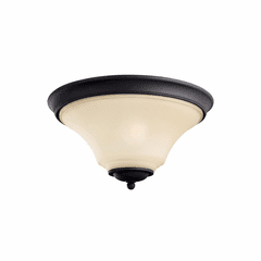 Sea Gull Somerton 2-LT Ceiling Flush Mount - Blacksmith - 75375EN3-839