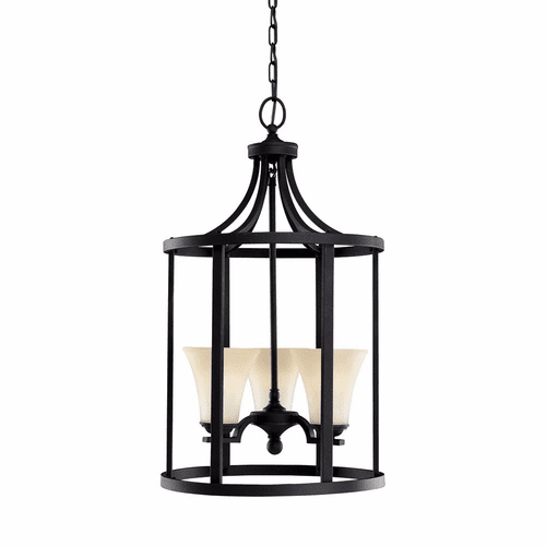Sea Gull Somerton 3-LT Hall/Foyer Light - Blacksmith - 51375EN3-839
