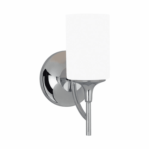 Sea Gull Stirling 1-LT Bath/Wall Sconce - Chrome - 44952-05