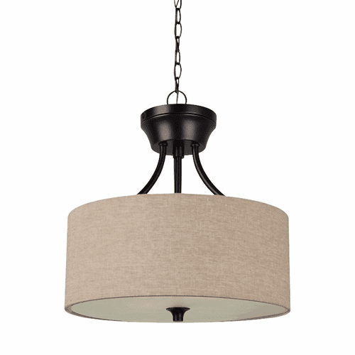 Sea Gull Stirling 2LT Semi-Flush Convertible Pendant - Burnt Sienna - 77952EN3-710