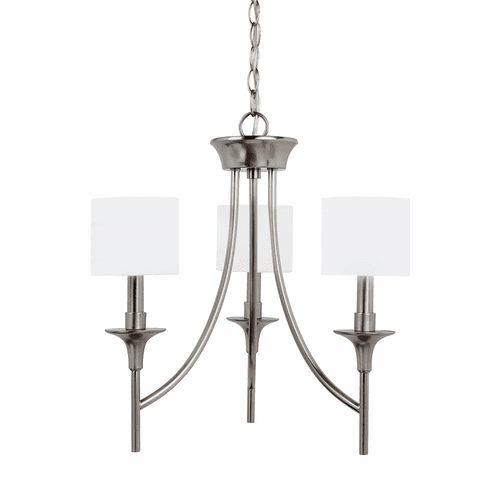 Sea Gull Stirling 3-LT Chandelier - Brushed Nickel - 31932EN-962