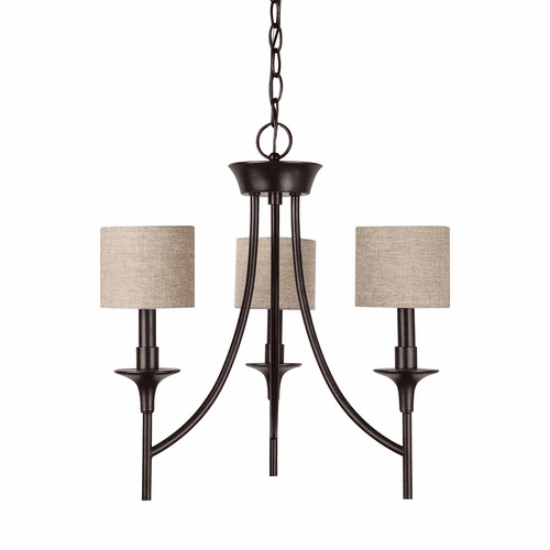 Sea Gull Stirling 3-LT Chandelier - Burnt Sienna - 31932EN-710