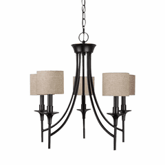 Sea Gull Stirling 5-LT Chandelier - Burnt Sienna - 31942EN-710