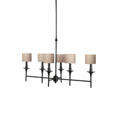 Sea Gull Stirling 6-LT Island Pendant - Burnt Sienna - 66953-710 Sea Gull Stirling 6-LT Island Pendant - Burnt Sienna - 66953-710