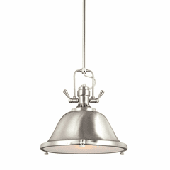 Sea Gull Stone Street 1-LT Pendant - Brushed Nickel - 6514401EN3-962 Sea Gull Stone Street 1-LT Pendant - Brushed Nickel - 6514401EN3-962