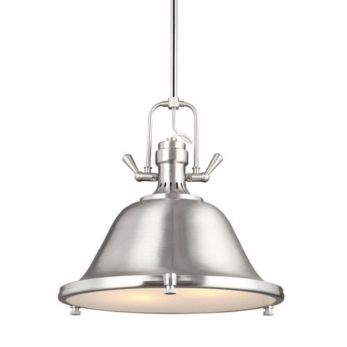 Sea Gull Stone Street 2-LT Pendant - Brushed Nickel - 6514402-962