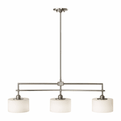 Sea Gull Sunset Drive 3-LT Island Chandelier - Brushed Steel - F2402EN3/3BS