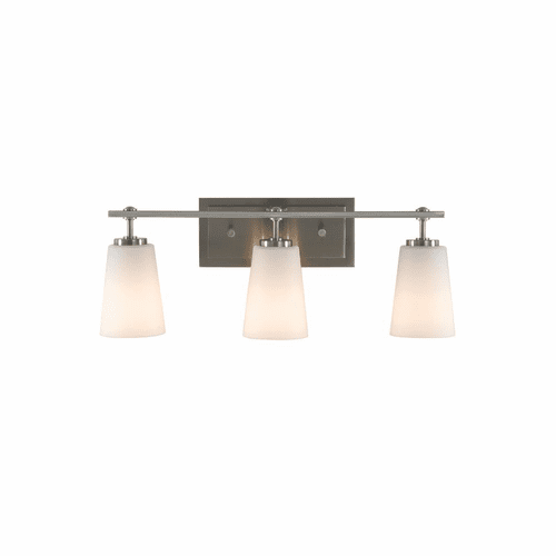 Sea Gull Sunset Drive 3-LT Wall/Bath Light - Brushed Steel - VS14903-BS