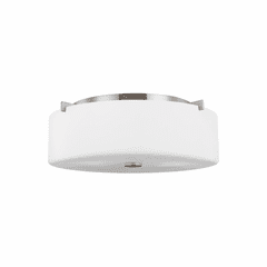 Sea Gull Sunset Drive Large 3-LT Flush Mount - Brushed Steel - FM312BS