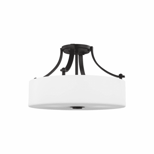 Sea Gull Sunset Drive Medium 3-LT Semi-Flush - Oil Rubbed Bronze - SF258EN3/ORB