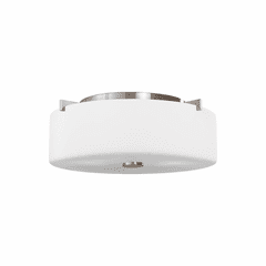 Sea Gull Sunset Drive Small 2-LT Flush Mount - Brushed Steel - FM313BS