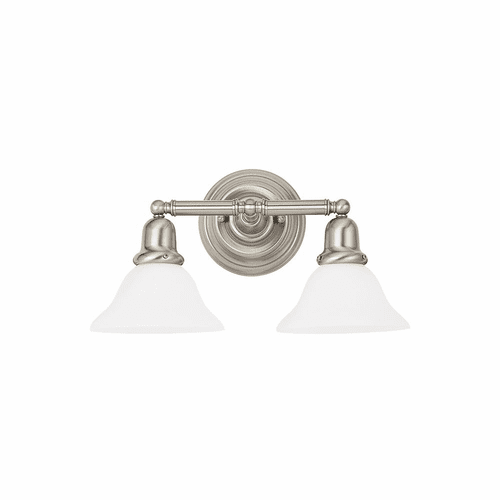 Sea Gull Sussex 2-LT Wall/Bath Light - Brushed Nickel - 44061EN3-962