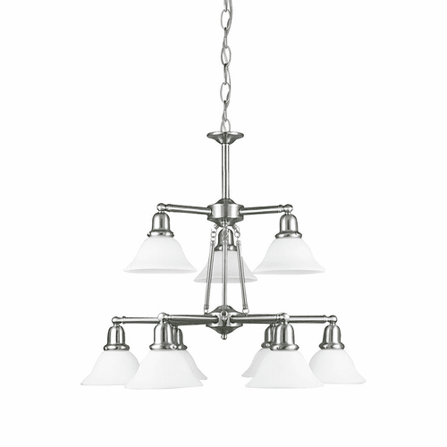 Sea Gull Sussex 9-LT Chandelier - Brushed Nickel - 31062-962